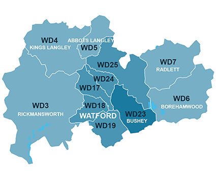 Watford Map (House Sale Data)